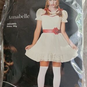 Annabelle Costume Dress with Wig (never worn before)